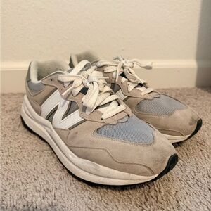 New Balance 57/40 Gray Suede & Mesh Sneakers